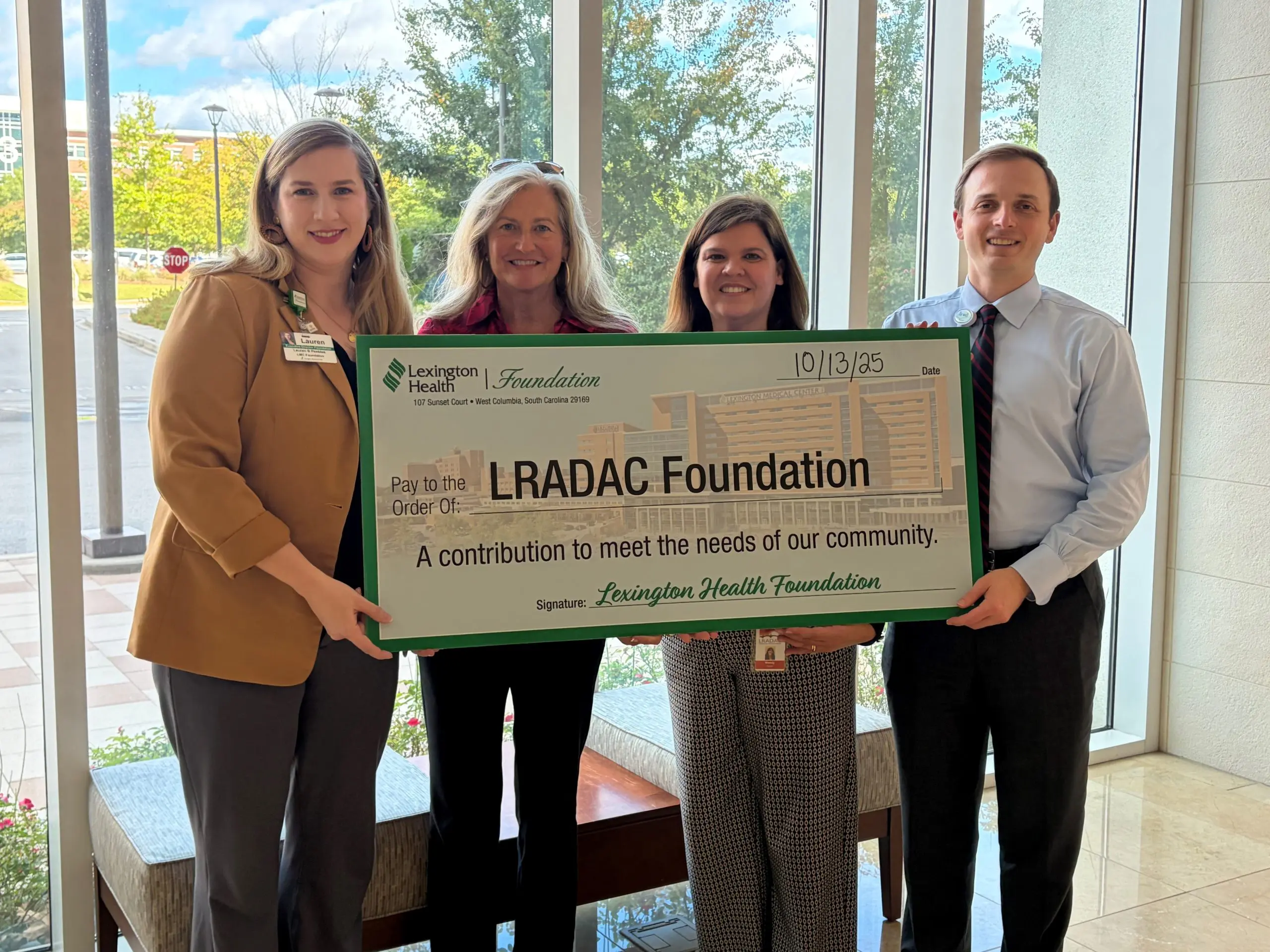 LRADAC Foundation has received a Community Outreach Grant from Lexington Health
