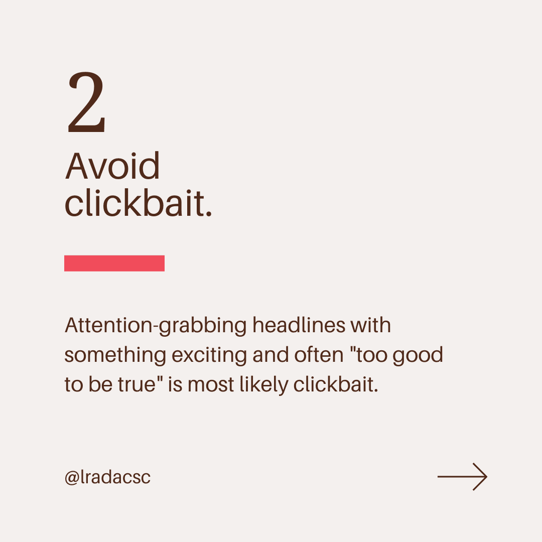 avoid clickbait