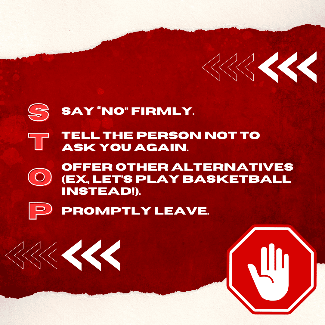 “STOP” acronym for drug refusal “STOP” acronym for drug refusal